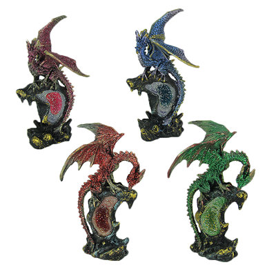 Ensemble de 4 figurines dragon
