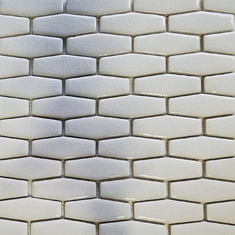 Rimini 1" x 3" Porcelain Honeycomb Mosaic Tile, Studio White