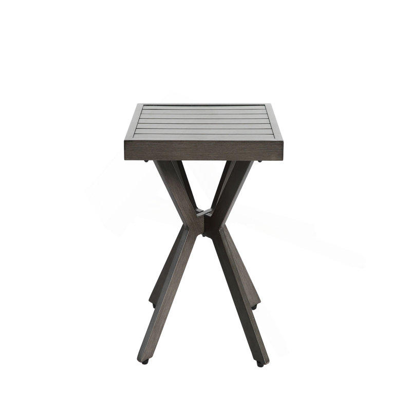 Table en aluminium coulé