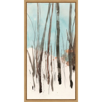 Impression sur toile encadrée, "Snow réglé" par Samuel Dixon