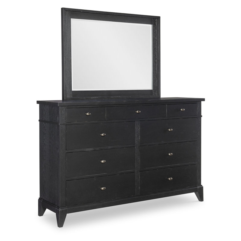Commode 9 tiroirs Mya, Noir