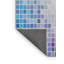 Tapis bleu/gris à motifs-105142771