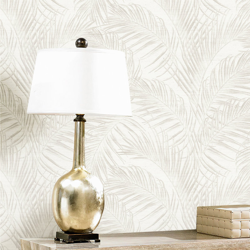 Palma 10.05m x 53cm Matte Wallpaper Roll, Cream
