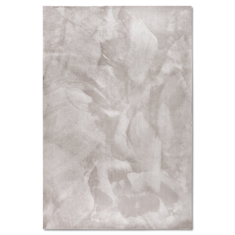 , Light grey Leon high pile rug, Rectangular 200 x 290cm