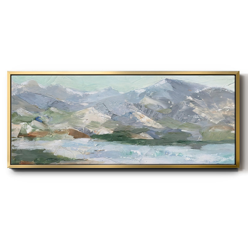 «Pastel Mountain View I», toile encadrée, H 8 po x l 20 po
