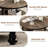 2-Tier Rustic Wood Round Coffee Table