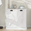 Armoire à linge en blanc. Élégant et fonctionnel. Sacs de rangement en tissu amovibles. E1,. Imperméable et sécuritaire. . Facile à assembler. Armoire blanche porteuse de 100 livres. Sacs pour plus de commodité.