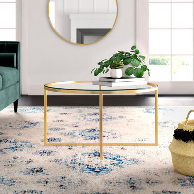Table basse avec pieds croisés Wasser