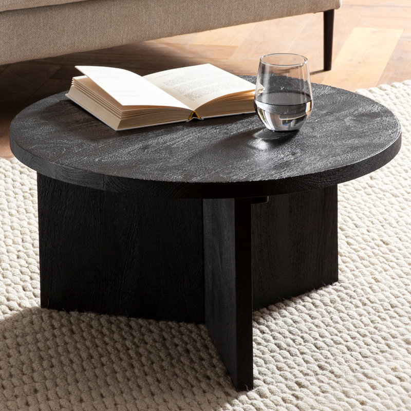 Oril Solid Wood Three Leg Coffee Table