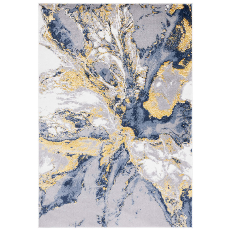 Luco Performance Performance Abstract Rug, Rectangle 4' x 6'