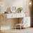 Modern White Vanity Desk with 5 Drawers (Only Table)