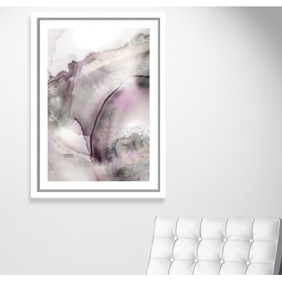 «Mist Bubbles II», reproduction de peinture à l'aquarelle encadrée