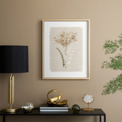 Dried Foliage II Framed Print - Solid Wood