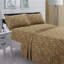 Ensemble de draps 100% coton avec poches profondes, draps en percale douillette avec ensemble de literie et de taies d'oreiller 4 pièces, brun léopard-398994221-396946354