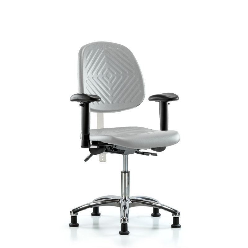 Chaise de travail, Glides, Yes, Grey