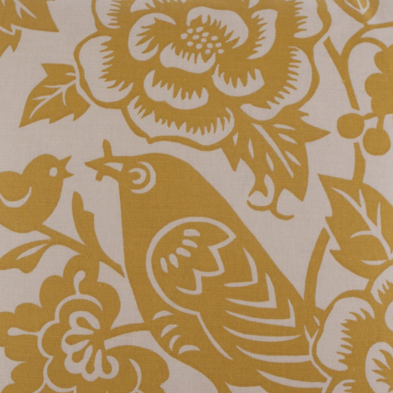 Billybird Square Pillow Cover & Insert, Tangerine, 24"H x 24"W