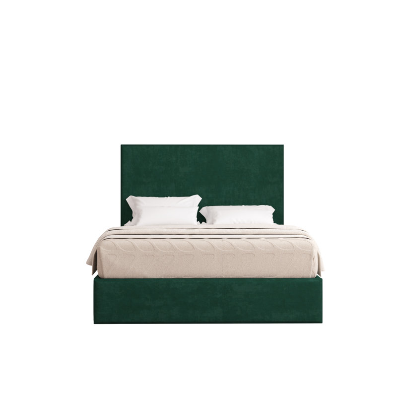 Bibian Upholstered Ottoman Storage Bed, Super King (6'), Emerald