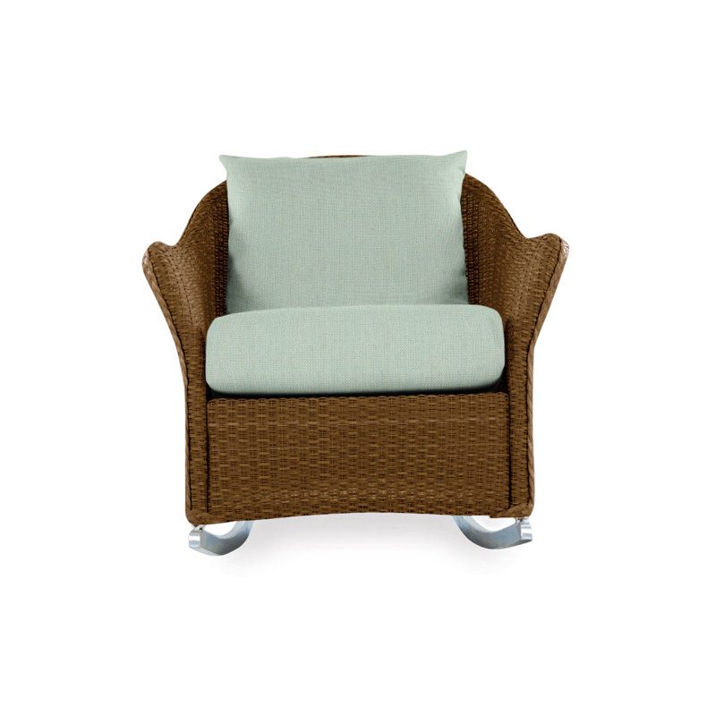 Weekend Retreat Outdoor Rocker Chair, Loveboat Mint, Bark