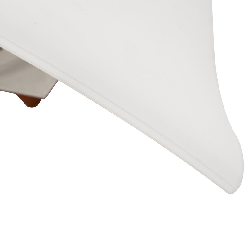 Applique murale en fer blanc Aiello l 13,3 po à intensité variable en demi-lune