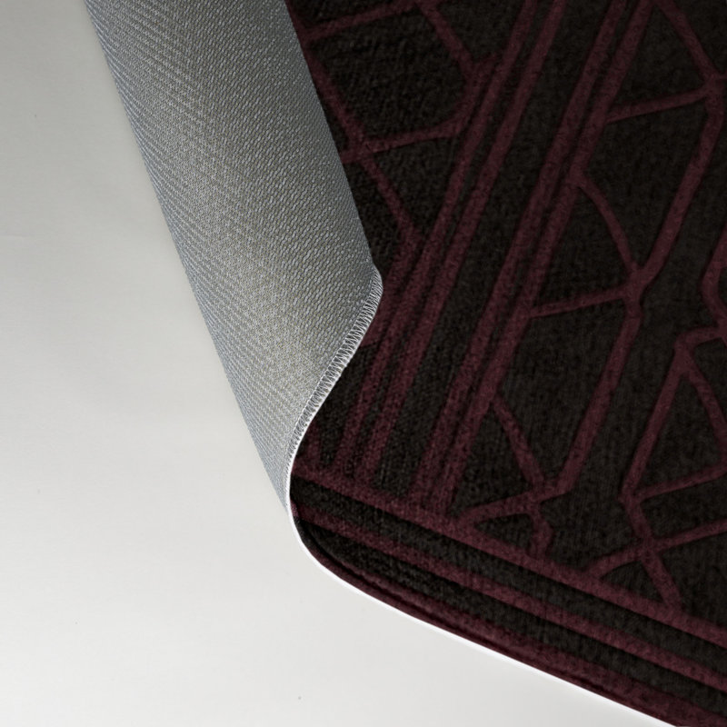 Tapis brun intérieur et extérieur Trellis, Rectangle 5 pi x 7 pi