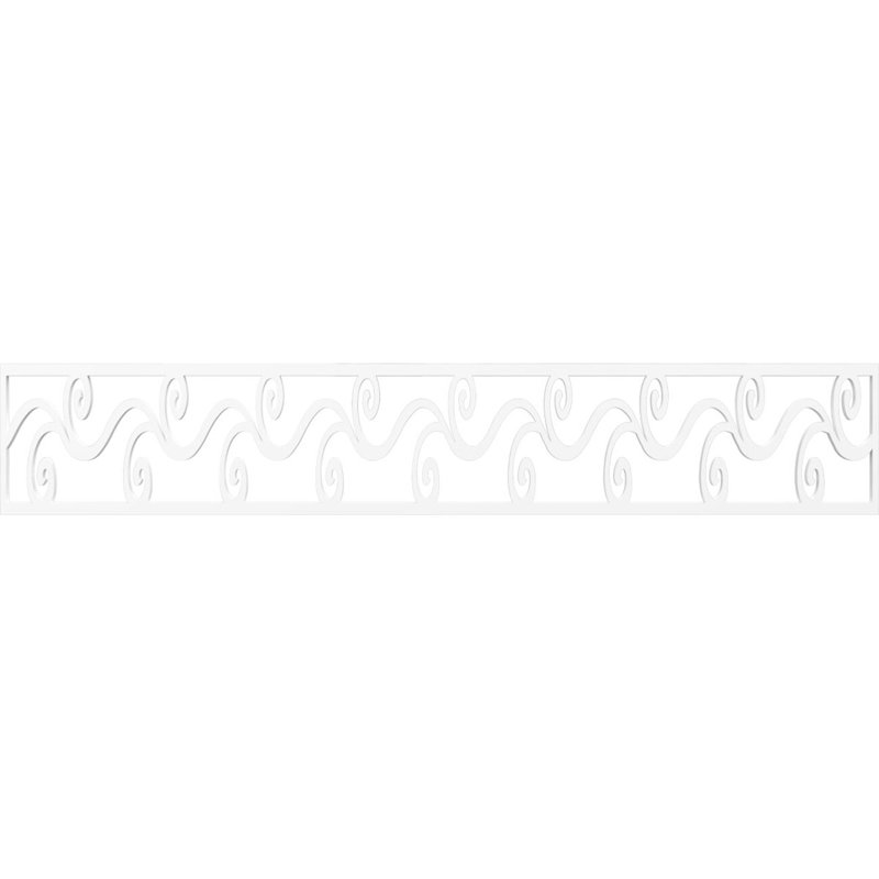 Moulure à panneau Tilden, H 8 po x l 46,63 po x P 0,38 po, PVC de qualité architecturale
