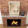 Aldobrando Crystal Glass Fireplace Shelf Floating Mantel