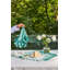 Jardin Embroidered Linen Scalloped Stripe Napkins-2032981003
