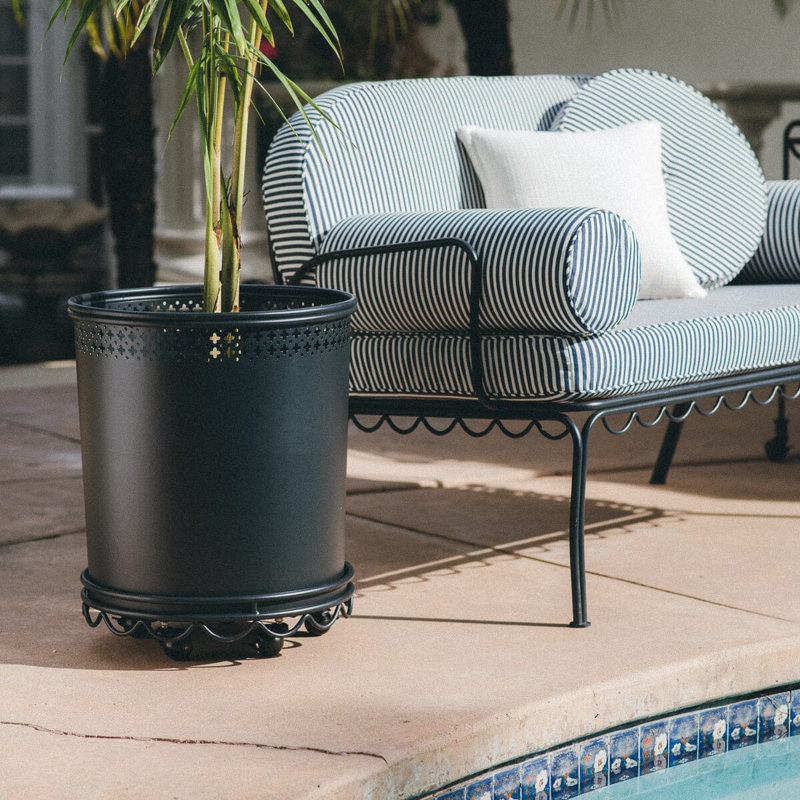 Jardinière Al Fresco - Grand, Noir rétro