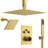 Thermostatic Dual Showerheads System, 12" High-Pressure Rainfall Shower Faucet with Handheld Shower-79242912