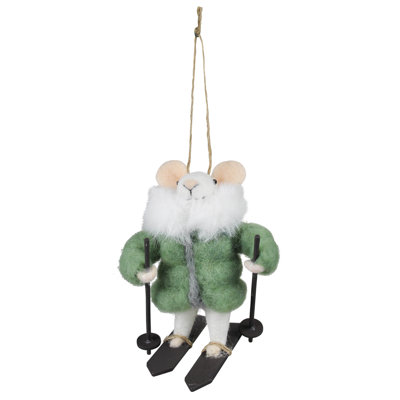 Ornement souris en parka