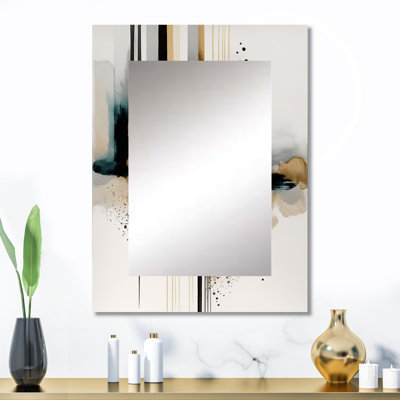 Abstract Transitional Modern Shapes I - Modern Wall Mirror
