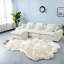 Canapé d'angle surdimensionné à assise profonde, canapé moderne nuage blanc bouclé de 129,8 pouces-1381579840