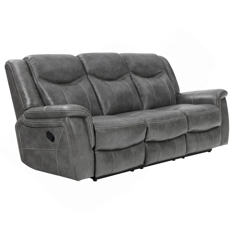 Masley Grey 3-Piece Reclining Living Room Set