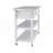 Stainless Steel Table Top White Kicthen Cart With Two Drawers