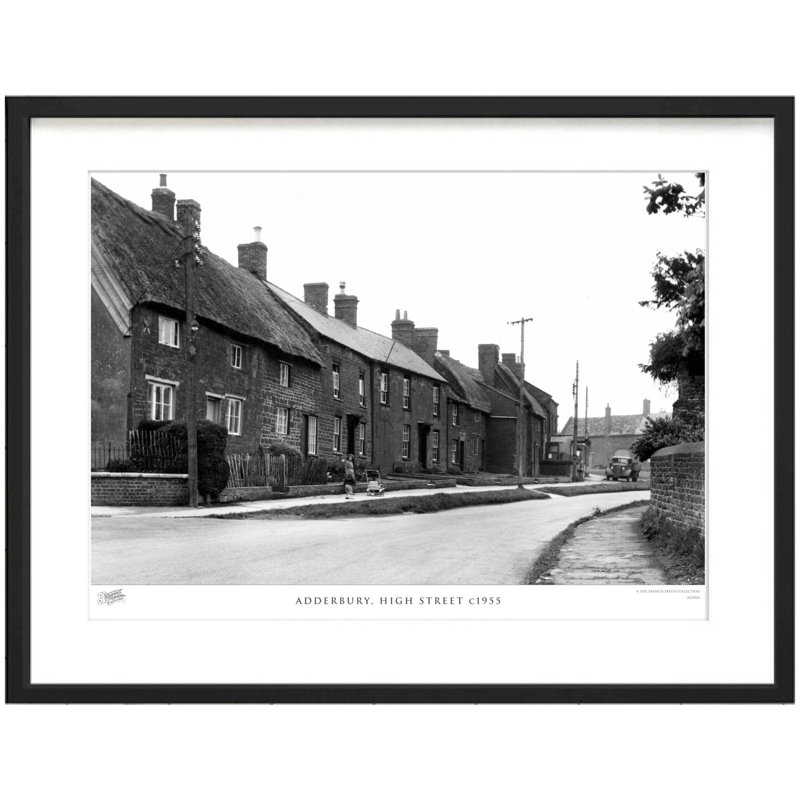 Adderbury, High Street C1955 by Francis Frith - Single Picture Frame Print, 28cm H x 36cm W x 2.3cm D