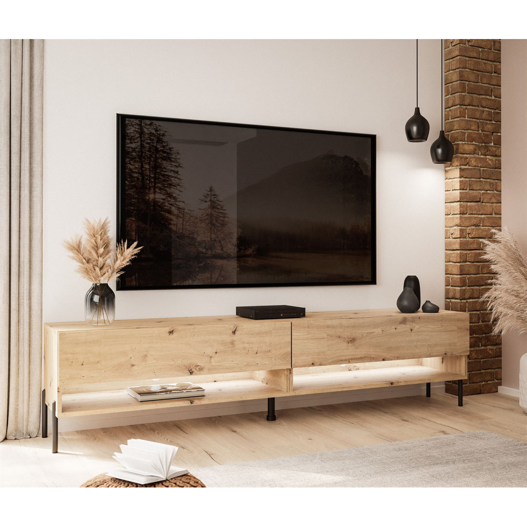 RTV Schrank CALANTE LOFT 180 cm mit LED-Beleuchtung