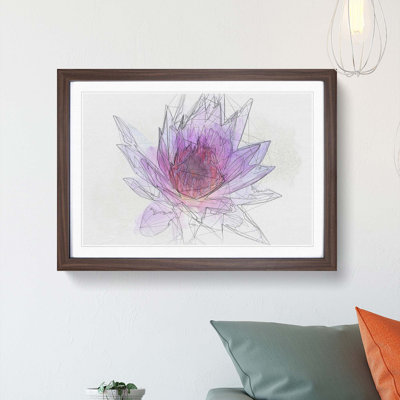 Water Lily in Abstract - Picture Frame Graphic Art Print