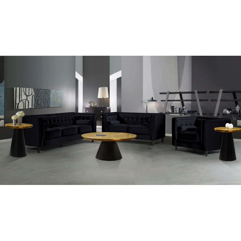 Starla Iron Top End Table, Black