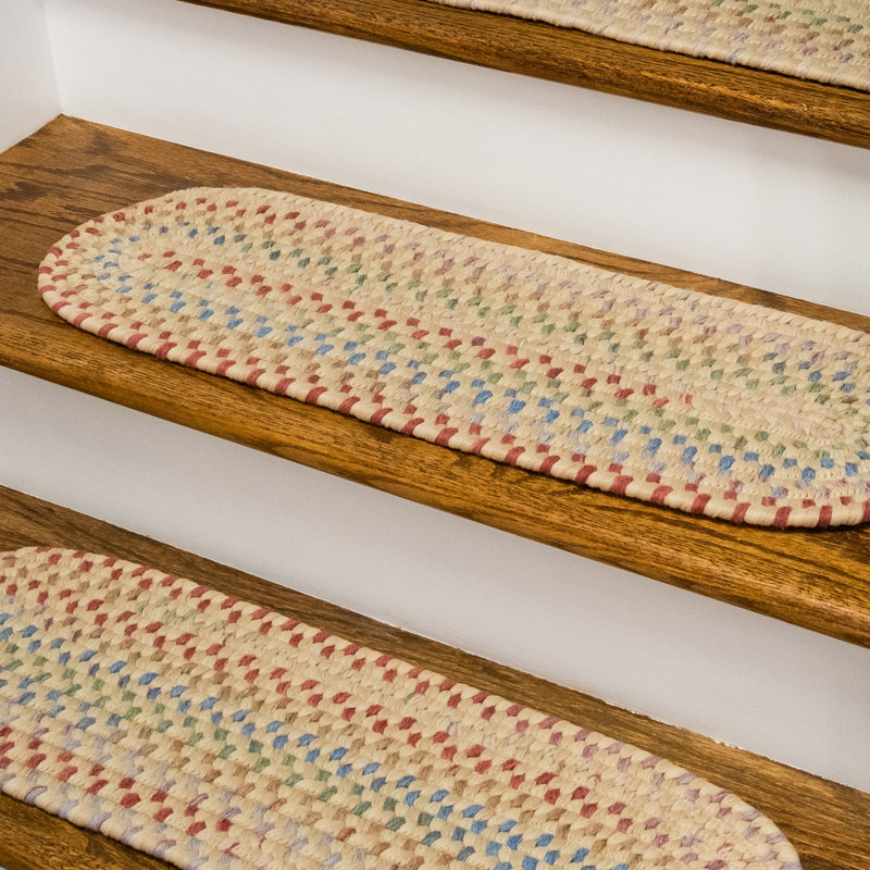 Tapis d'escalier en laine Aiden-Jay Premier, Naturel