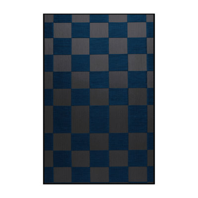Tapis botanique brun lavable à la machine
