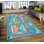 Luxurious Area Rug, 100% Polyester, 5.9 x 9.2 Feet | 740 g/m² Weight, Non-Slip Felt Dot Underside, Easy Clean Velvet Fabric, 0.08 in Pile Height | Machine Washable, Perfect for Living Room & Bedroom Décor