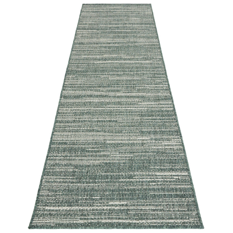 Machine Woven Green Indoor/Outdoor Rug, Rectangle  200 x 290cm