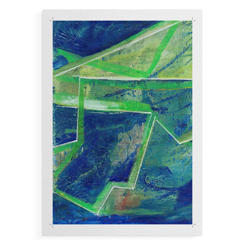 GeometricInCoolI -Canvas Print Only - NOT FRAMED