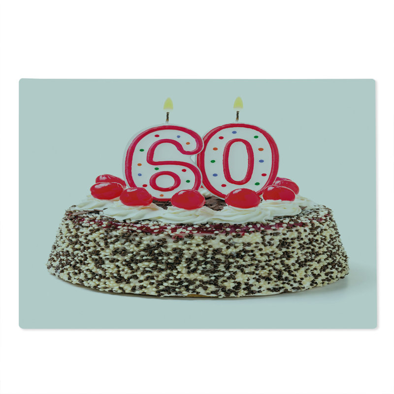 Multicolore bougie pour gâteau de fête Ambesonne