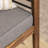 Piatto 48'' Wide Acacia Loveseat with Cushions