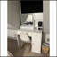 Bureau de coiffeuse avec miroir et bande lumineuse à DEL, coiffeuse avec grand tiroir, commode de rangement à 3 niveaux et 3 modes d'éclairage à luminosité réglable, convient à la chambre à coucher-769229137