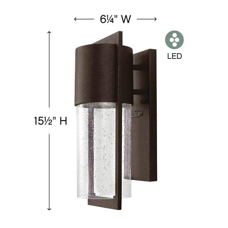 Shelter 1-Light Armed Sconce, MED, Buckeye Bronze
