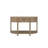 Curved 1-Drawer Console Table - Toffee