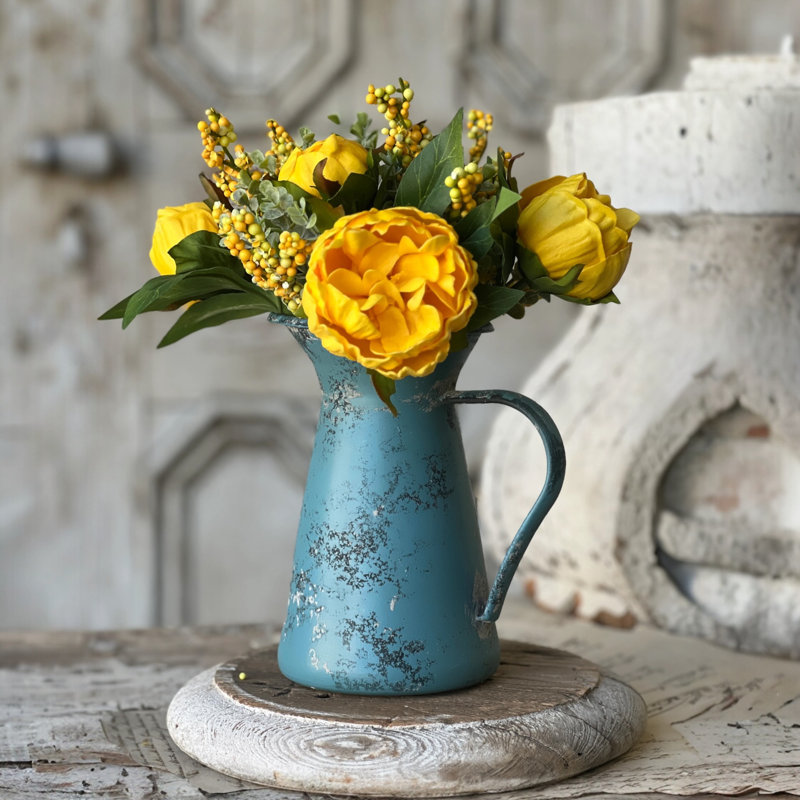 Pichet décoratif bleu