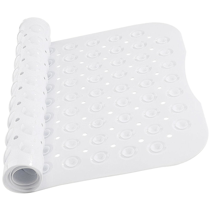 Vinyl Non-Slip Shower Mat, 53cm, 53cm, White